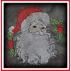 Stickdatei - Weihnachtsmannkopf